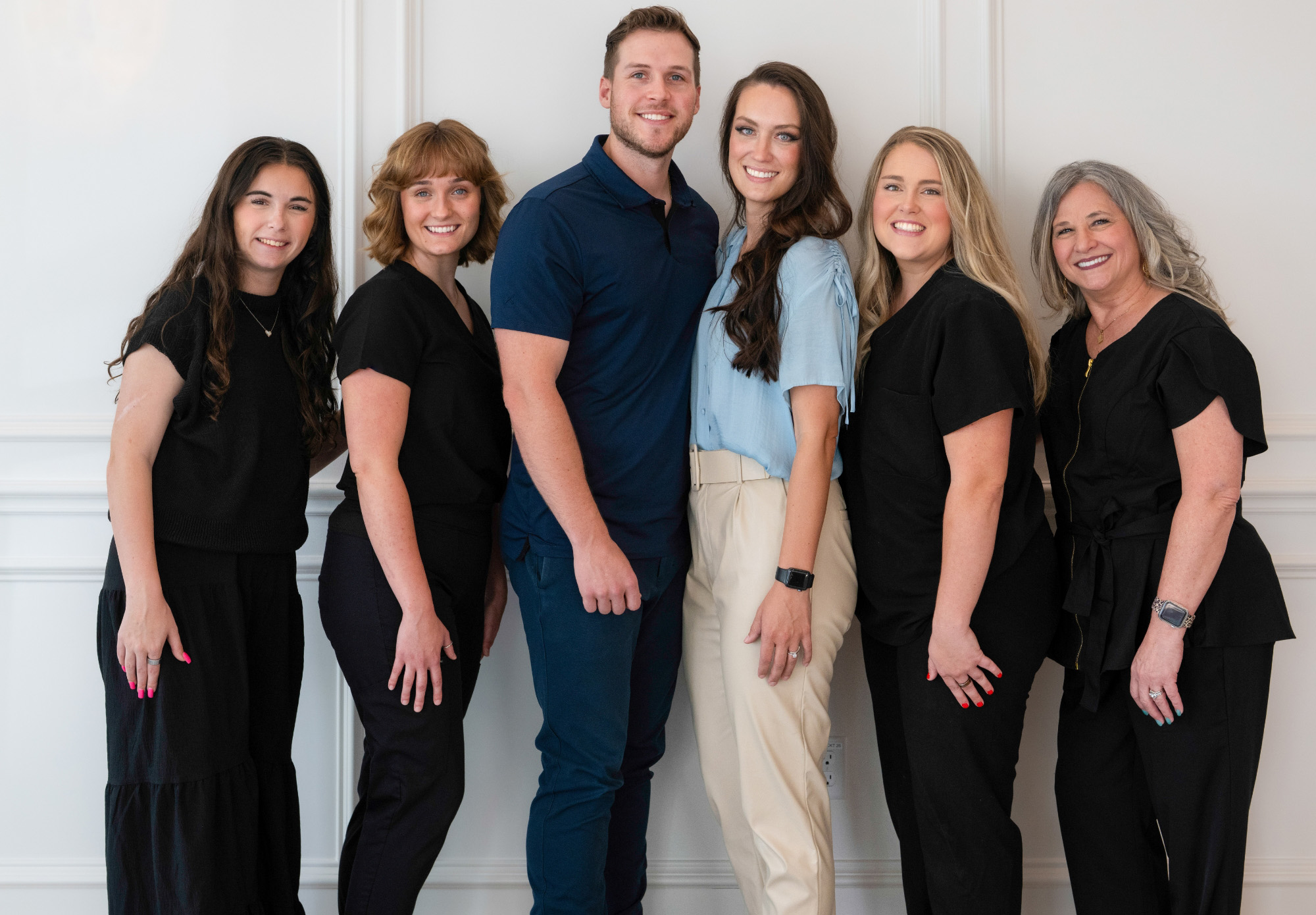 Doctor Lena Bortnem, Doctor Eric Bortnem, and team members Landry, Mary, Saharra, and Irene.
